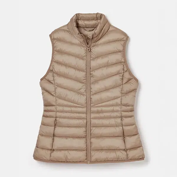 Joules Pearl Grey Kenley Showerproof Padded Gilet