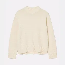 Joules Cream Bernie Crew Neck Textured Jumper
