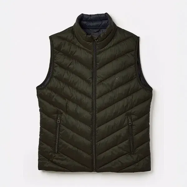 Joules Mens Green Garrett Showerproof Padded Gilet