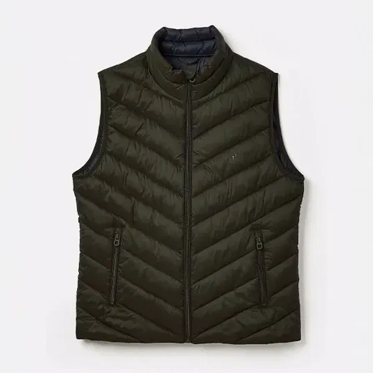 Joules Mens Green Garrett Showerproof Padded Gilet