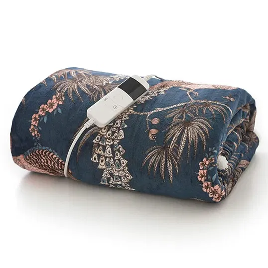Deyongs Peacocks Heated Throw