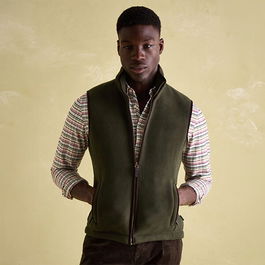 Joules Mens Green Greenfield Fleece Gilet