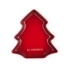 Le Creuset Cerise Stoneware 19cm Christmas Tree Plate