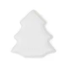 Le Creuset White Stoneware 19cm Christmas Tree Plate