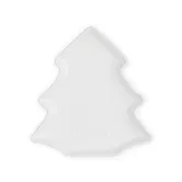 Le Creuset White Stoneware 19cm Christmas Tree Plate