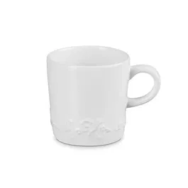 Le Creuset Holly White Stoneware 200ml Cappuccino Mug