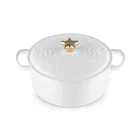 Le Creuset Cotton Noel Cast Iron 24cm Round Casserole