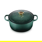 Le Creuset Artichaut Noel Cast Iron 24cm Round Casserole
