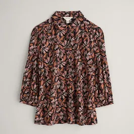 Seasalt 3/4 Embrace Shirt Mallow Blooms Pink Grass