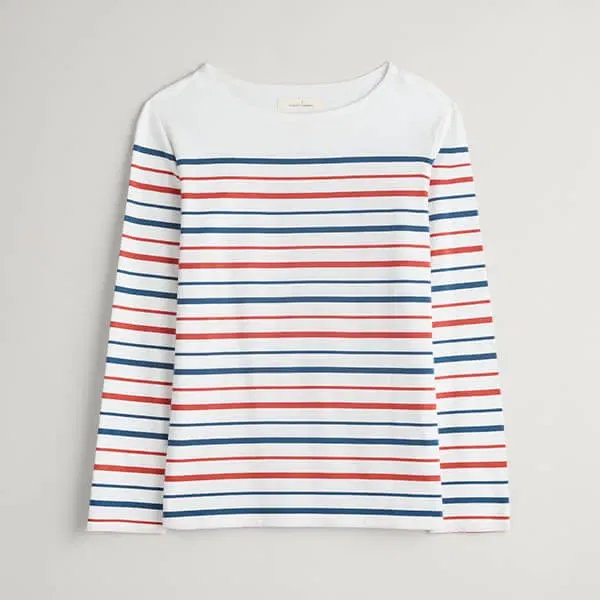 Seasalt Sailor Shirt Falmouth Duet Shore Chalk