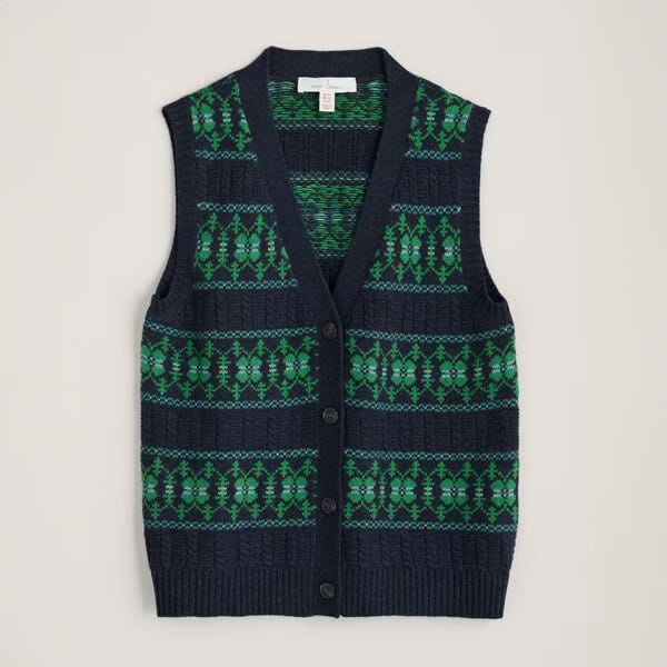 Seasalt Partridge Waistcoat Vest Porcelain Maritime Hedgerow