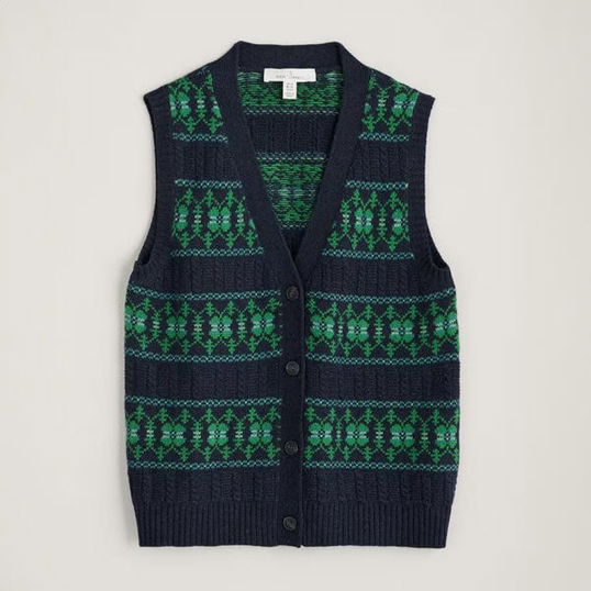 Seasalt Partridge Waistcoat Vest Porcelain Maritime Hedgerow