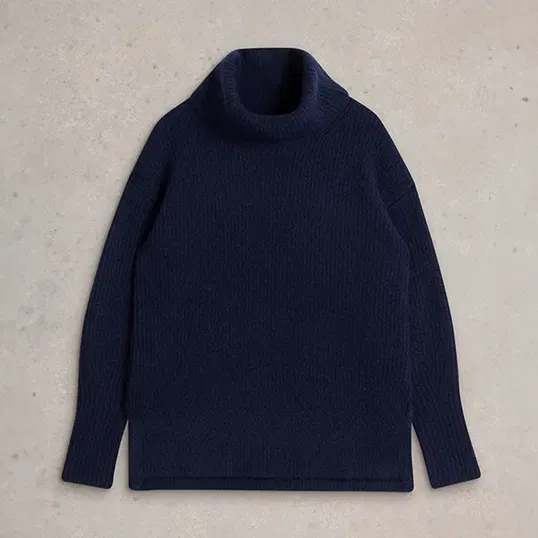 White Stuff Lovely Rib Jumper French Navy
