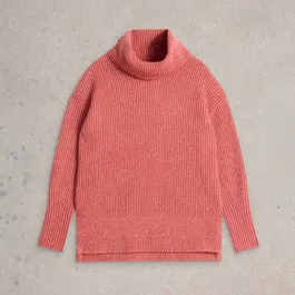 White Stuff Lovely Rib Jumper Dusky Pink