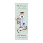 Wrendale Designs 2025 `Feline Friends` Slim Calendar