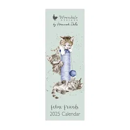 Wrendale Designs 2025 'Feline Friends' Slim Calendar