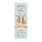 Wrendale Designs 2025 `Yours and Mine` Slim Calendar