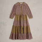 White Stuff Mabel Mixed Print Dress Black Print
