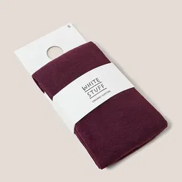 White Stuff Patty Plain Tights Dark Plum
