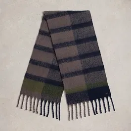 White Stuff Benny Brushed Scarf Grey Multi