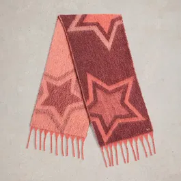 White Stuff Shelly Brushed Scarf Plum Multi