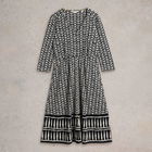 White Stuff Mia Jersey Dress Black Print