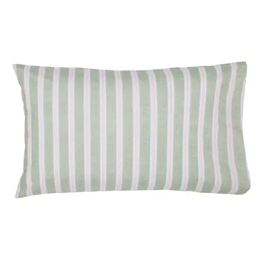 Joules Juliette Stamp Green Pillowcase Standard Pair