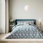 V&A Daffodil Dreams Duvet Cover Set Double Blue