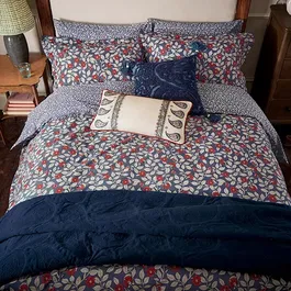 Joules Grove Floral Duvet Cover Set Double Royal Blue