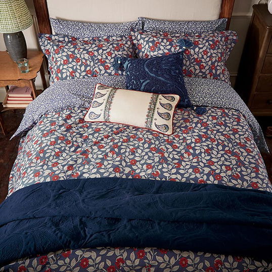 Joules Grove Floral Duvet Cover Set Super King Size Royal Blue