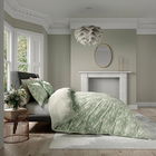 V&A Daffodil Dreams Duvet Cover Set Super King Size Green
