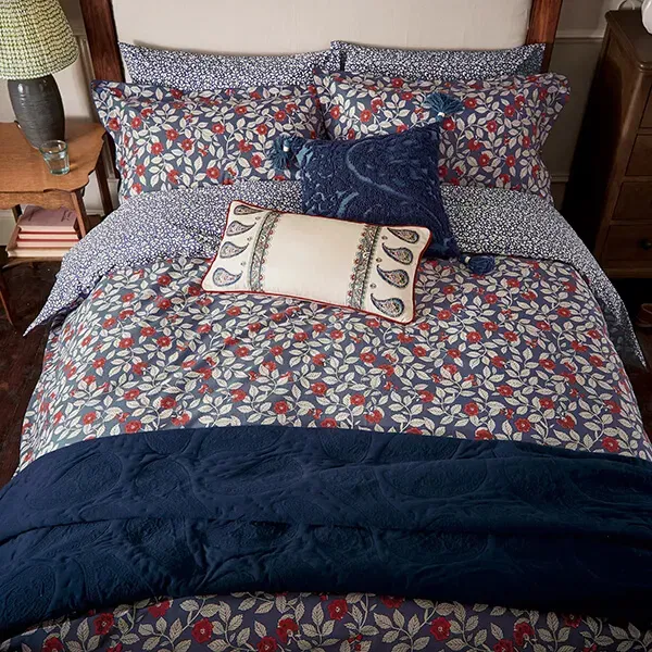 Joules Grove Floral Duvet Cover Set King Size Royal Blue