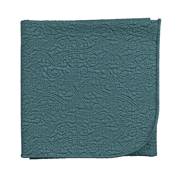 V&A Botanical Harmony Throw 170x220cm Teal/Claret