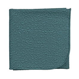 V&A Botanical Harmony Throw 170x220cm Teal/Claret