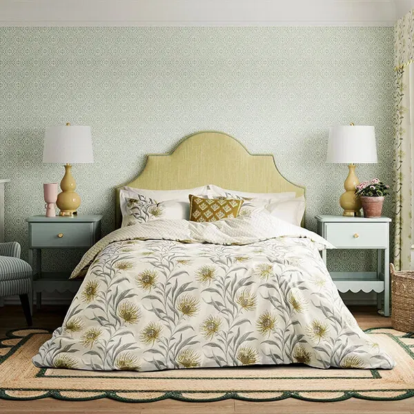 Sanderson for National Trust Catherinae Duvet Cover Set Single Hay