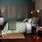 Joules Juliette Stamp Green Duvet Cover Set Double Green