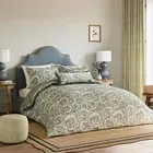 Sanderson for National Trust Tilia Lime Duvet Cover Set Single Soft Teal