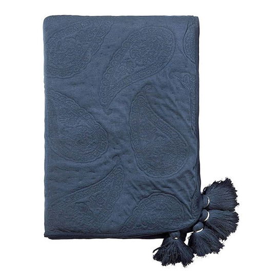 Joules Tapestry Paisley Throw 135x180cm Royal Blue