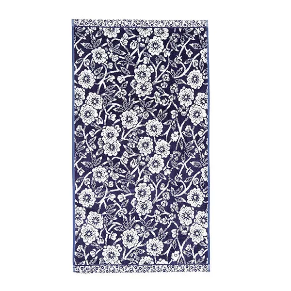 Burleigh For Bedeck Calico Bath Towel Blue