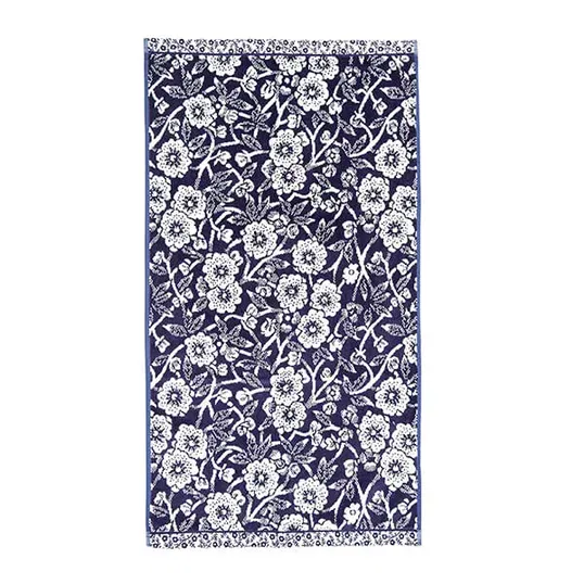 Burleigh For Bedeck Calico Bath Towel Blue