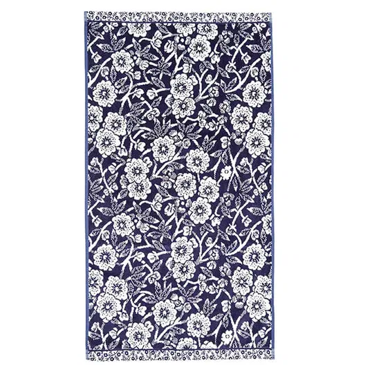 Burleigh For Bedeck Calico Bath Sheet Blue