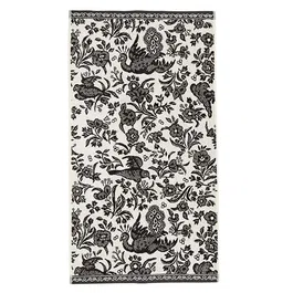 Burleigh For Bedeck Regal Peacock Bath Sheet Charcoal/White