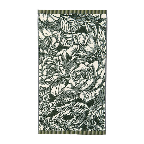 Burleigh For Bedeck Hibiscus Bath Towel Green