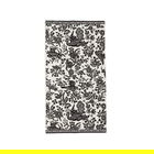 Burleigh For Bedeck Regal Peacock Hand Towel Charcoal/White