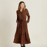 Brakeburn Brush Strokes Maxi Shirt Dress