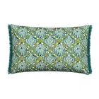 V&A Botanical Harmony Cushion 60x40cm Teal/Claret