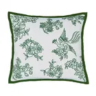 Burleigh For Bedeck Hibiscus Cushion 50x50cm Green