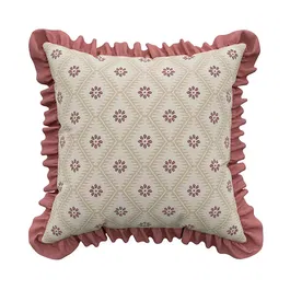 Sanderson for National Trust Poets Rose Cushion 45x45cm Blush