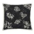 Burleigh For Bedeck Regal Peacock Cushion 50x50cm Charcoal/White