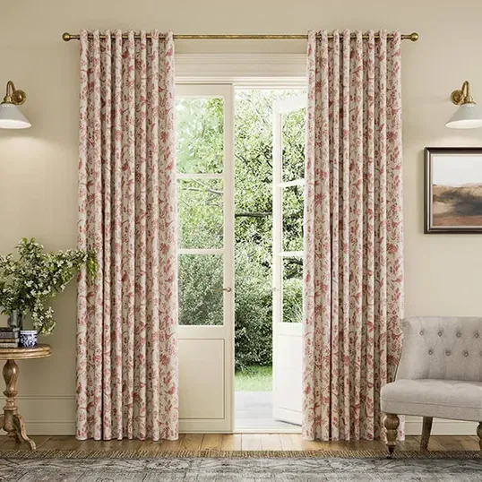 Joules Festival Pheasants 90x72 Curtains Natural
